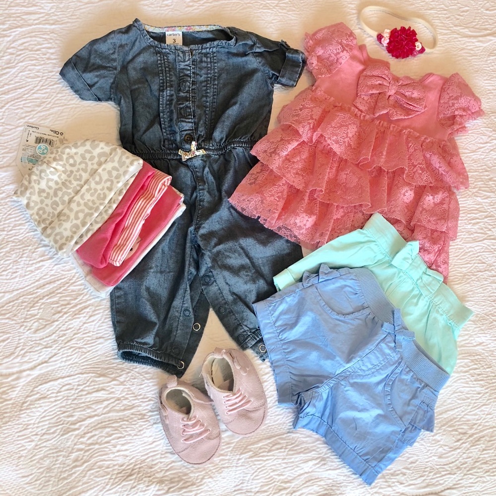 Kids girls clothes bundle mostly 3-6m